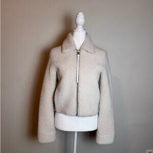 AllSaints Nell Shearling Jacket - Size XS
